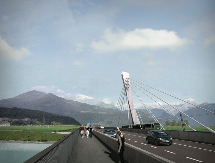 Nouveaux ponts ferroviaire et routier sur le Rhône